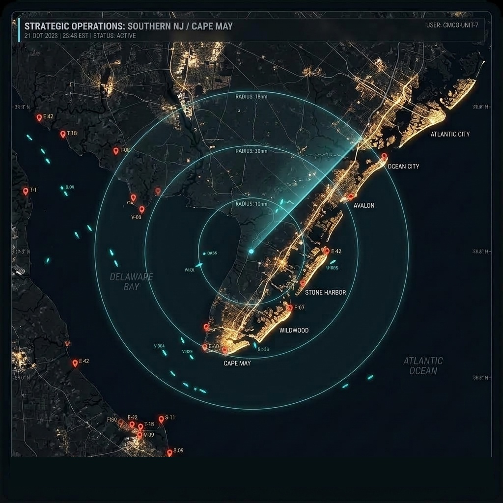 South New Jersey Cape May Peninsula Tactical Operations Map